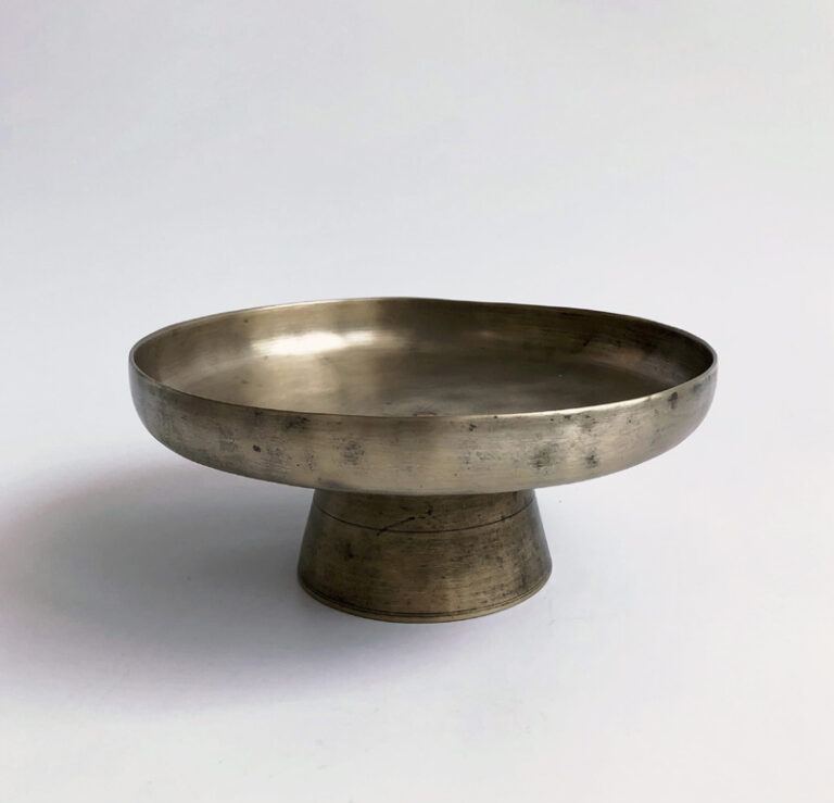 FOOTED BRASS COMPOTE