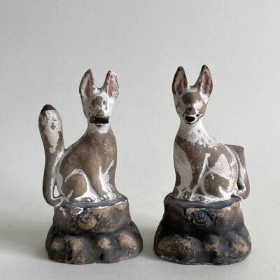 PAIR OF INARI FOXES
