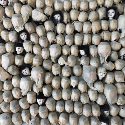 230 PIECES OF JAPANESE GIRL DOLL'S HEADS