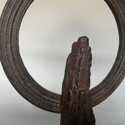 BRONZE GASSHO HANDS WITH ENSO RING