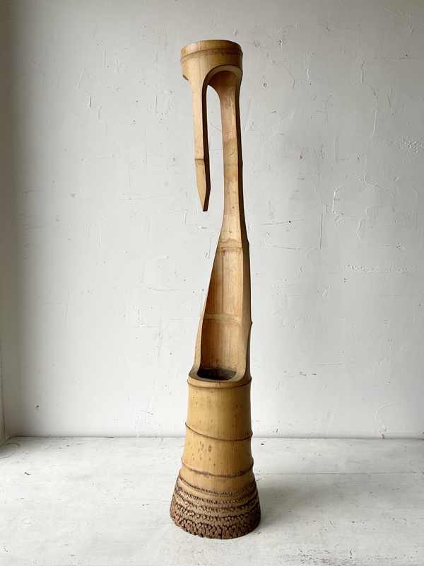 CRANE NECK BAMBOO VASE