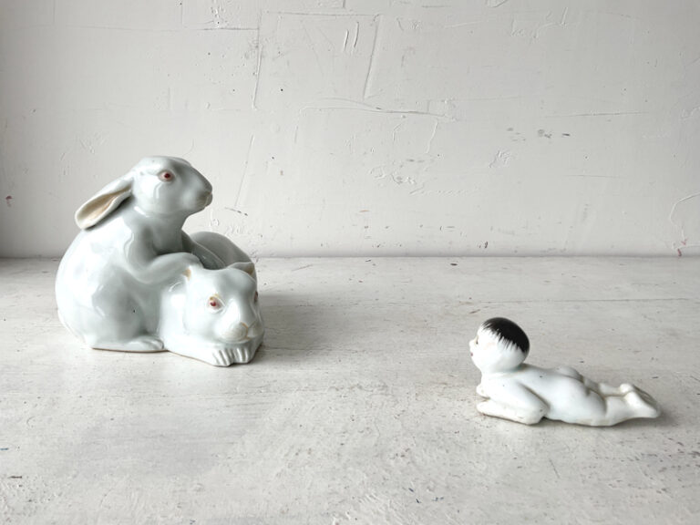 RABBITS AND BABY