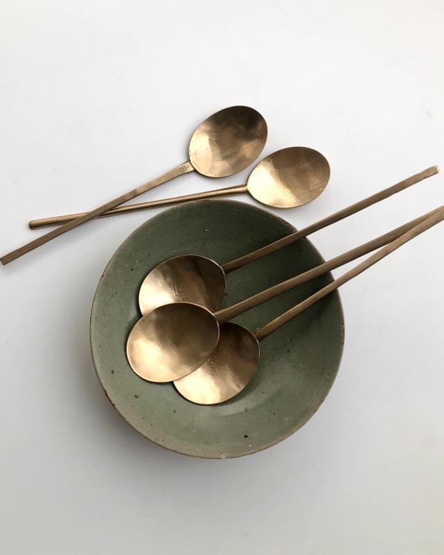 AUSPICIOUS BRASS SPOONS