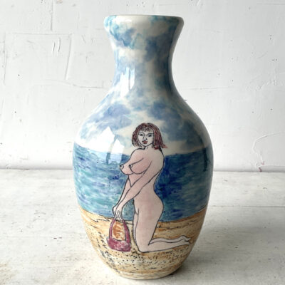 SWIMSUITED WOMAN AND NUDE WOMAN 1997