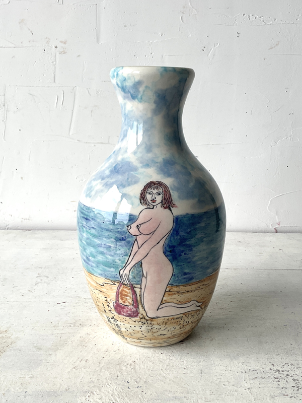 SWIMSUITED WOMAN AND NUDE WOMAN 1997